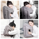 Sleeping inflatable pillow office travel nap airplane pillow
